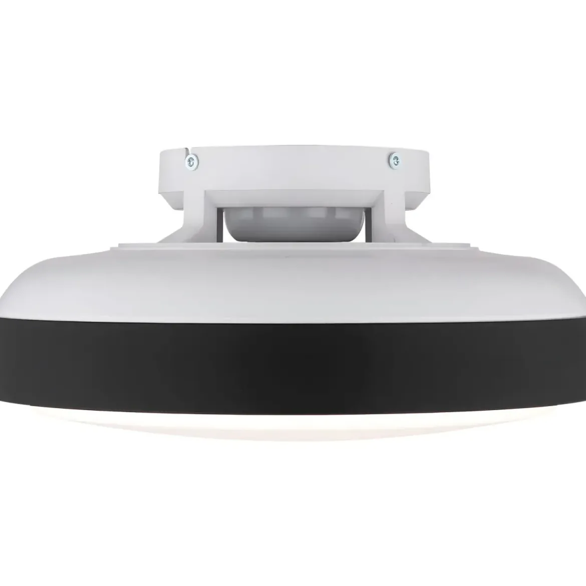 Ventilatore da Soffitto Plafoniera LED Dimmerabile 45 cm Bianco Nero