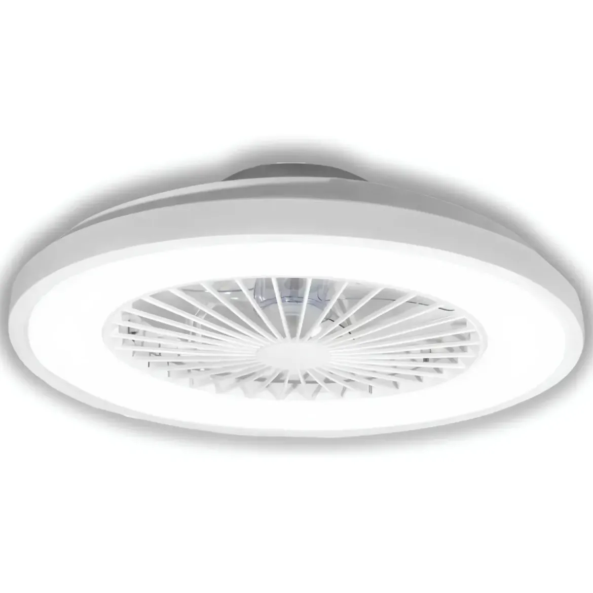 Ventilatore da Soffitto Zephir Plafoniera LED 30W Dimmer Telecomando