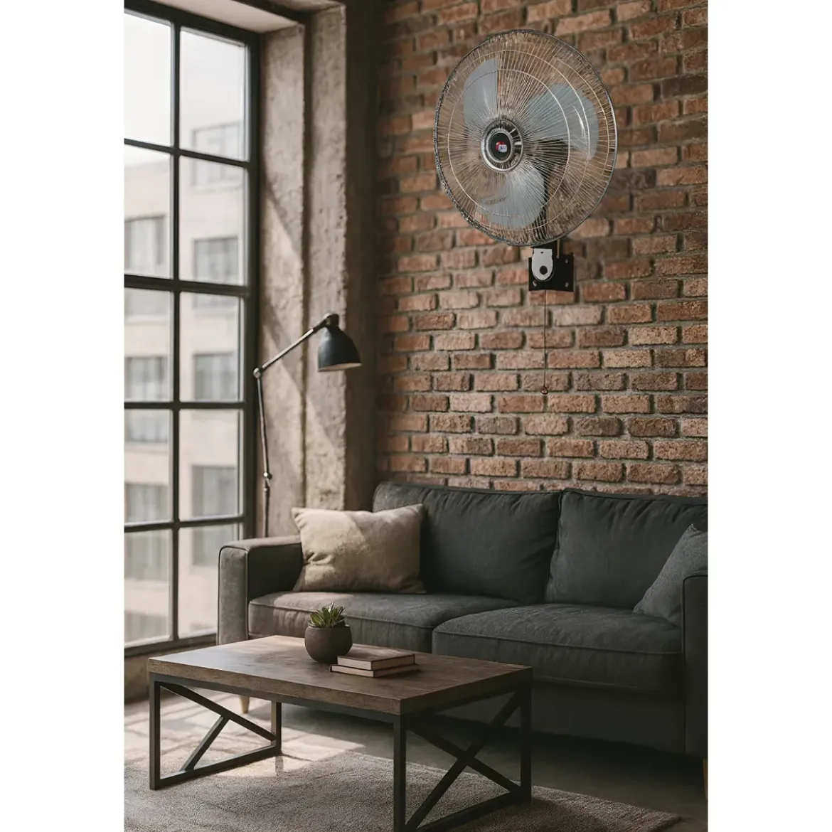 Ventilatore 3 in 1 Piantana Tavolo Muro 65W Ø45 cm Oscillante Regolabile