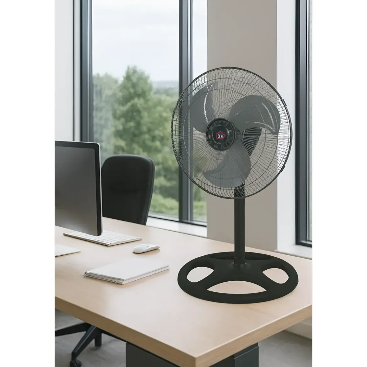 Ventilatore 3 in 1 Piantana Tavolo Muro 65W Ø45 cm Oscillante Regolabile