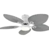 Ventilatore Soffitto con Luce Regolabile Bianco Grigio 22W Telecomando
