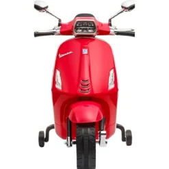 Vespa Sprint Elettrica per Bambini 12V Rossa Luci LED Moto Scooter