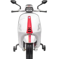 Vespa Sprint Elettrica per Bambini 12V Bianco Luci LED Moto Scooter