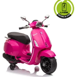 Vespa Sprint Elettrica per Bambini 12V Rosa Luci LED Moto Scooter