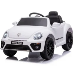 Volkswagen Beetle Bianco Auto Macchina Elettrica Bambini 12 V