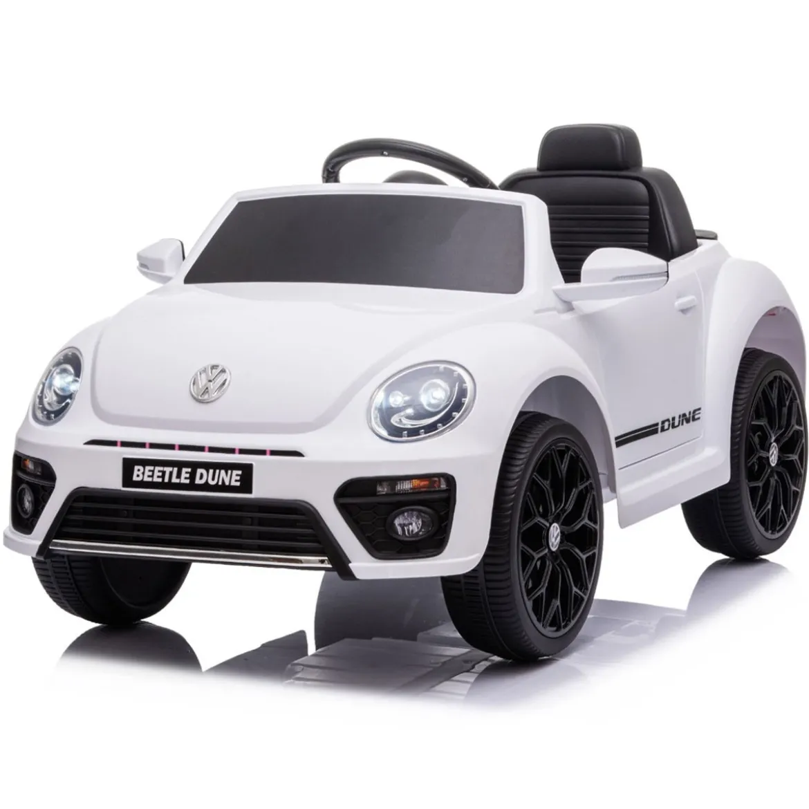 Volkswagen Beetle Bianco Auto Macchina Elettrica Bambini 12 V