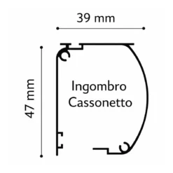 Zanzariera a Rullo Verticale 140x160 Riducibile in Alluminio Avorio