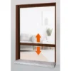 Zanzariera a Rullo Verticale 100x160 Riducibile in Alluminio Marrone