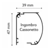 Zanzariera a Rullo Verticale 140x160 Riducibile in Alluminio Bronzo
